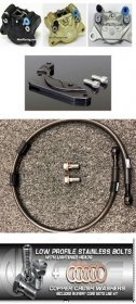 FRONT Brake UPGRADE Kit (FRONT ONLY ) fits '13-'20 Honda GROM (NON-ABS) & '22-'24 GROM RR (ABS & NON-ABS) - IN STOCK