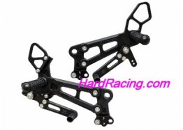 05-0739B  Woodcraft Rear Sets - KTM RC390   '14-'20   (RACE ONLY - Black) w/Pedals