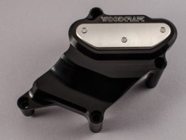 60-0407WPC  Woodcraft Billet Alum.  RIGHT  SIDE  Water Pump Cover  - BLACK - '15-'18 Yamaha FZ07