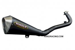 75-0304MN 75-0305MN  HINDLE   Evo Megaphone Full System Black Ceramic -    Honda Grom / Grom SF '13-'20