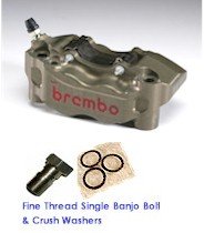 Brembo "HP" BILLET FRONT Brake Calipers 108mm (FREE EXPRESS SHIPPING) 220.A016.10