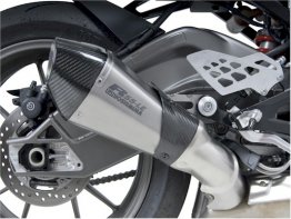 1520487  Yoshimura R-55 LE Titanium Slip-on (Carbon End Cap) - '09-'11  S1000RR