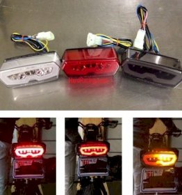 MPH-30127-x  Comp. Werkes LED Integrated Clear Tail Light,  '13-'24 Honda GROM / SF / RR