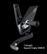 FTRTR003X  LighTech Rear Sets - Triumph - SPEED TRIPLE 1050 / 1050 R  '11-18