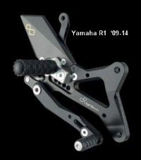 FTRYA001X  LighTech Rear Sets - Yamaha - R1  '09-14