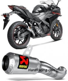 S-Y2SO11-AHCSS  Akrapovic Stainless GP-Style Slip-on - '15-'21 Yamaha R3