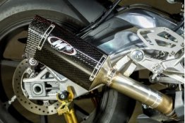 M4 Exhaust - BMW -'15-17 S1000RR - Tech One Carbon Slip On  BM9124