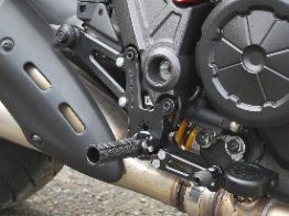 05-0671B  Woodcraft Rear Sets - Ducati    1198 Diavel    GP Shift - Black