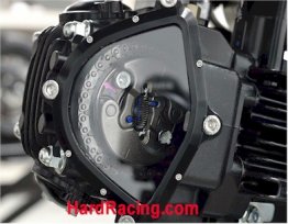 OTB Billet Anodized Transparent Cam Cover for Stock Head ONLY - '17-'22 Kawasaki Z125 Pro  (OTB-Z125CAMCOVER-STK)