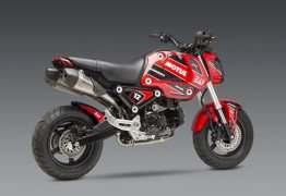 Yoshimura RS-9T Race Series  Dual High Mount Titanium Full System w/ Ti can and Carbon End Cap  - 2022-23   Honda Grom RR 121221R720