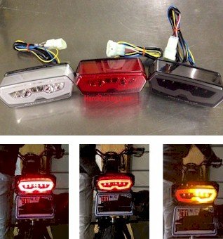 MPH-30127-x  - Comp. Werkes LED Integrated Clear Tail Light,  '13-'24 Honda GROM / SF / RR