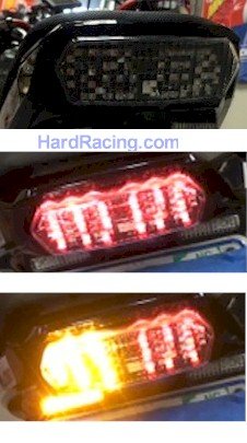 Custom LED Clear Tail Light with Integrated Turn Signals  '13-'23  Honda GROM / GROM SF / RR - IN STOCK