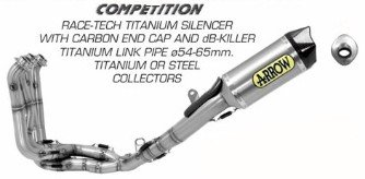 Arrow Exhaust - Honda CBR1000RR '17-18 -Arrow Competition Exhaust -For  Tuned Bikes Only w/Racing Rear Sets and Racing Radiator    71171CKZ, 71170CKZ