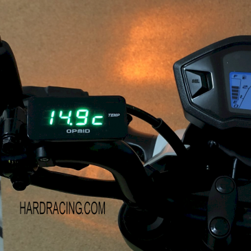 OPMID "Version 2.0" M1011 M1013 Engine/Head Temperature Gauge w/ Voltmeter (Plug-n-Play)  GEN2- '13-'20  Honda Grom / Grom SF