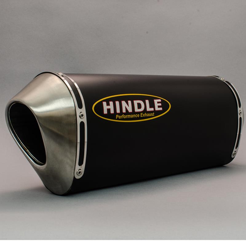 75-0270n Hindle Full Stainless Exhaust W  Evolution Black Ceramic Can 