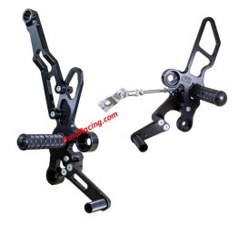 05-0309B  Woodcraft Complete Rearset Kit Black w/ Pedals (GP SHIFT) for 2022+ Honda GROM RR