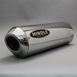 75-0129S     Hindle Full Stainless Exhaust w/ Satin SS Can with Small Oval End Cap     Kawasaki EX650 Ninja 650 / ABS 2012-2016