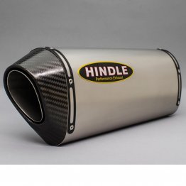 76-0742TC     Hindle Stainless Slip On w/ Evolution Titanium  Can and Carbon End Cap    Aprilia RSV4 Models