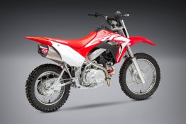 221110R520  Yoshimura RS-9T  FULL SYSTEM - Full Stainless Exhaust Stainless Muffler w/ Carbon End Cap- HONDA CRF110F  2019-24