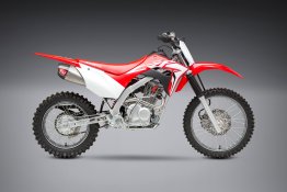 221210R520   Yoshimura  RS-9T   Full Stainless Exhaust w/ Stainless Muffler and Carbon End Cap  - HONDA  CRF125 F  '19-24