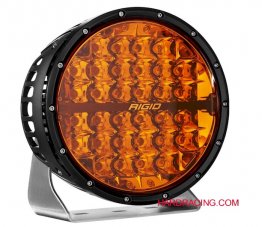 Rigid Industries 360-Series Amber Pro 9 inch Spot Optic with Amber back light pod   36522