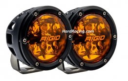 Rigid Industries Amber PRO Series - 360 Series 4" Amber SPOT Round Lights - Pair, 36123  (IN STOCK)