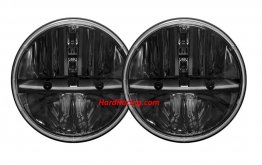 Rigid Industries Truck-Lite Series 7" Headlight Kit ROUND with H13 to H4 Adaptor (PAIR), 55001