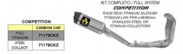 71179CKZ, 71178CKZ  Arrow Competition Full Exhaust w/ Race-Tech Titanium Can - 2017-22 Yamaha R1