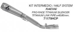 71179HCP Arrow Half System Exhaust w/ Pro-Race Titanium Silencer - '17-'22 Yamaha R1