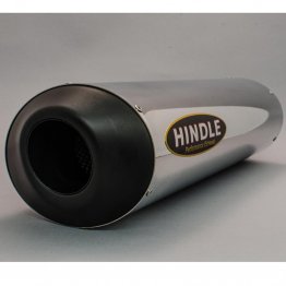 76-0135SNSM    Hindle Stainless Slip On w/ Small Oval Satin SS Can and Black Tip    Kawasaki EX300 Ninja 300 Models