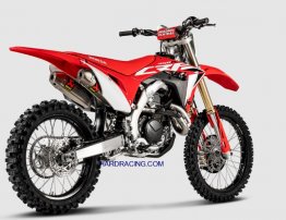 S-H4MR16-CIQTA   Akrapovic Dirt Exhaust - Honda- CRF 450 R/RX '17-20  Titanium  Race Full System