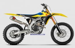 S-S2MET6-BNTA   Akrapovic Dirt Exhaust - Suzuki- RM-Z 250  '19-24  Full Ti Evolution System