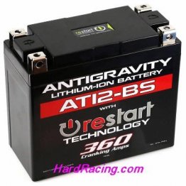 AntiGravity RE-Start Lithium Battery AT12-BS-RS  12-cell 12v  6.1Ah  Motorsport Battery AG-AT12BS-RS