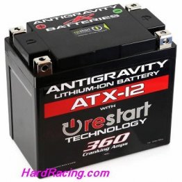 AntiGravity RE-Start Lithium Battery ATX-12   12-cell 12v  6.1Ah  Motorsport Battery AG-ATX12-RS