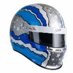 ZAMP-RZ32BL  Zamp RZ-32  Blue Graphic SA 2010 Racing Helmet