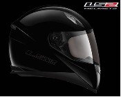 LS2 Helmets - FF384- SOLID BLACK  LS2-FF384BL