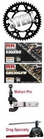 SuperSprox 520 Conversion Kit  STEEL/STEEL & RK Chain (LIFETIME GUARANTEE on REAR SPROCKET)  RK-SUSP