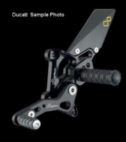 FTRDU005X  LighTech Rear Sets - Ducati-  848 '07-12 / 1098 / 1198 replica SBK   '07-'11