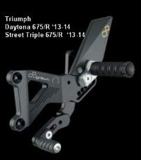 FTRTR004X  LighTech Rear Sets - Triumph - DAYTONA 675/R '13-16/ STREET TRIPLE 675/R '13-16/ STREET TRIPLE 765 / R/RS '17-18