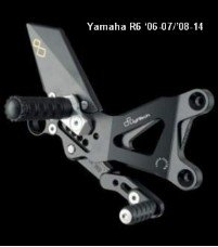 FTRYA002X  LighTech Rear Sets - Yamaha - R6  '08-16