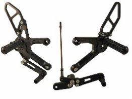 05-0315B  Woodcraft Rear Sets - Honda CBR500R   '13-15  (Std Shift - Black)