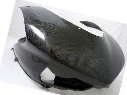 CDT - Ducati-1098 '07-'08, 1098R '07-'09, 1198 '09-'11,  848 '08-'10, 848 Evo '11-'13  -Racing Carbon  Headlight Fairing Racing - Oversized Air Intake  35071, 210827