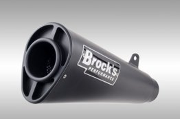 398542    Brocks Performance- Alien Head 2 Full System Black Ceramic- '16-17  Kawasaki ZX-10R