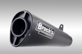 301825   Brocks Performance- Alien Head 2 Black Ceramic Slip On(3/4 System) - '16-17  Kawasaki ZX-10R