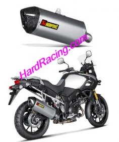 S-S10SO9-HAFT  Akrapovic  Titanium SLIP-ONS - '14-'16  V-Strom 1000