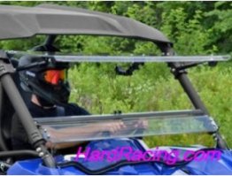 UTV Windshields - Yamaha Wolverine Scratch Resistant Flip Windshield   FWS-Y-WV-70