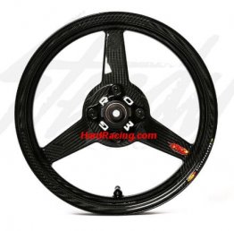 166773 BST Carbon Fiber FRONT Wheel ONLY  2.75"x12"  - Honda Grom / '19-21 Monkey (NON-ABS)