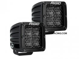 Rigid Industries LED Light Bar - D SERIES   PRO  SPOT DIFFUSED  PATTERN PAIR MIDNIGHT EDITION   202513BLK