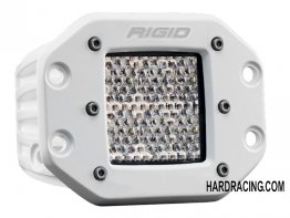 Rigid Industries LED Light Bar - D SERIES   PRO  FLOOD DIFFUSED  PATTERN   W/WHITE  FINISH  (FLUSH MOUNT) 611513