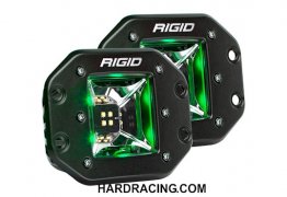 Rigid Industries LED Light Bar - RADIANCE SCENE  SERIES GREEN BACKLIGHT FLUSH MOUNT PAIR  68213